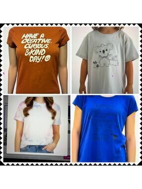 Lot of 4 Cat and Jack 3 SO 1 Graphic T-Shirt Size L 10/12 and XL 14